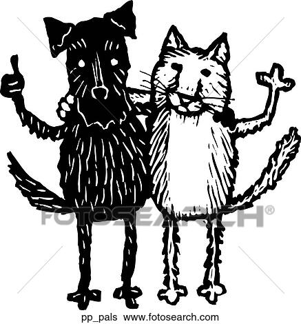 Pals View Large Clip Art Graphic Clip Art - Pals. Fotosearch