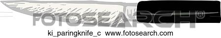 Paring Knife View Large Clip Art Graphic Clipart - Paring Knife. Fotosearch