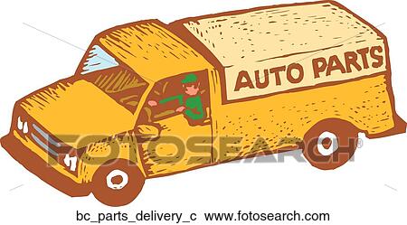 Clipart - Parts Delivery. Fotosearch