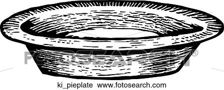 Pie Plate View Large Clip Art Graphic Clipart - Pie Plate. Fotosearch