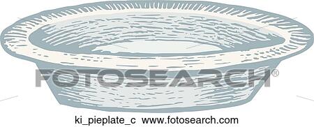 Pie Plate View Large Clip Art Graphic Clipart - Pie Plate. Fotosearch