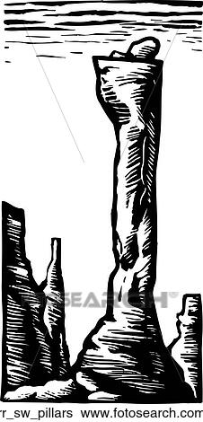 Clip Art - pillars. Fotosearch