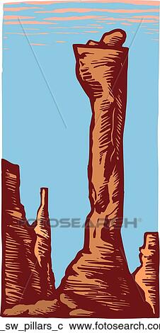 Clipart - pillars. Fotosearch