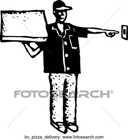 Pizza Delivery View Large Clip Art Graphic Clip Art - Pizza Delivery. Fotosearch