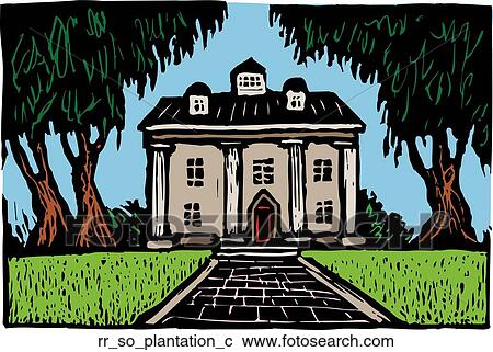 plantation View Large Clip Art Graphic Clipart - plantation. Fotosearch
