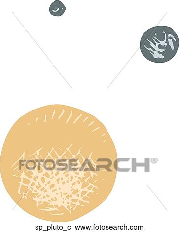 Pluto View Large Clip Art Graphic Clipart - Pluto. Fotosearch