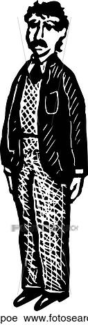 poe View Large Clip Art Graphic Clipart - poe. Fotosearch