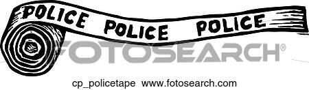 police tape View Large Clip Art Graphic Clipart - police tape. Fotosearch