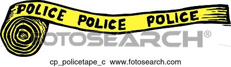 police tape View Large Clip Art Graphic Clipart - police tape. Fotosearch