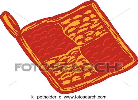 Potholder View Large Clip Art Graphic Clipart - Potholder. Fotosearch