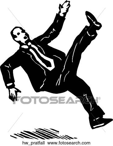 pratfall View Large Clip Art Graphic Clipart - pratfall. Fotosearch