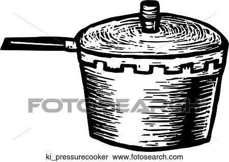 Pressure Cooker View Large Clip Art Graphic Clipart - Pressure Cooker. Fotosearch