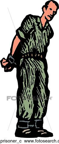 Clipart - prisoner. Fotosearch