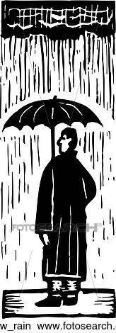 Clipart - rain. Fotosearch