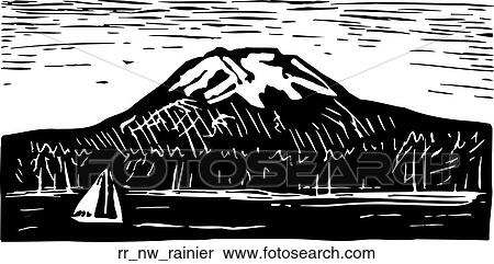 Clipart - rainier. Fotosearch