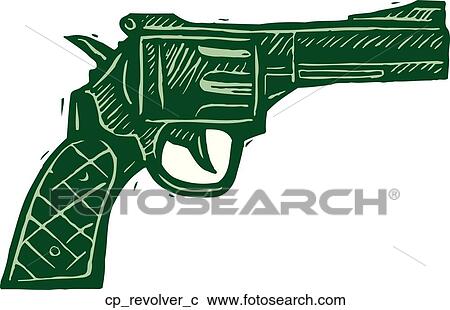 Clipart - revolver. Fotosearch