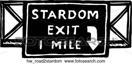 road to stardom View Large Clip Art Graphic Clipart - road to stardom. Fotosearch
