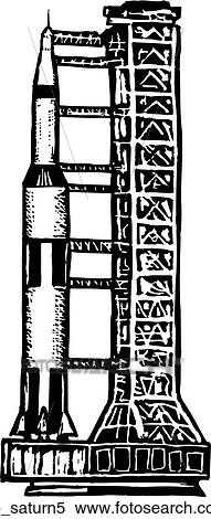Saturn 5 View Large Clip Art Graphic Clipart - Saturn 5. Fotosearch
