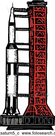 Saturn 5 View Large Clip Art Graphic Clipart - Saturn 5. Fotosearch