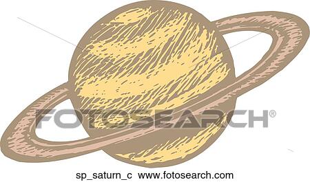 Saturn View Large Clip Art Graphic Clipart - Saturn. Fotosearch