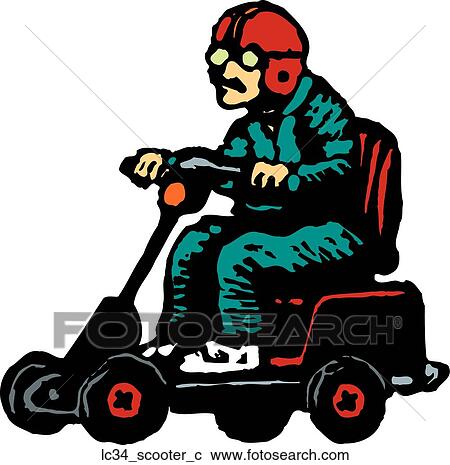 Clipart - Scooter. Fotosearch