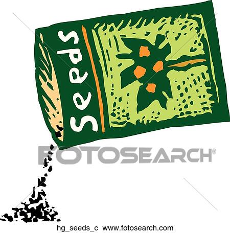 Seeds - Flower View Large Clip Art Graphic Clipart - Seeds - Flower. Fotosearch