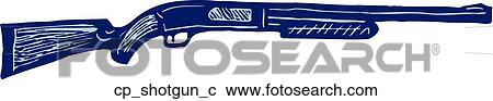 Clipart - shotgun. Fotosearch