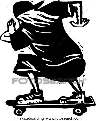 Clipart - Skateboarding. Fotosearch