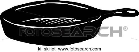 Clip Art - Skillet. Fotosearch