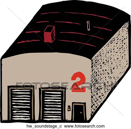 Clipart - sound stage. Fotosearch