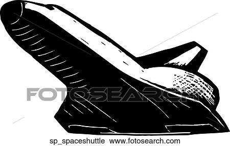 Space Shuttle View Large Clip Art Graphic Clipart - Space Shuttle. Fotosearch