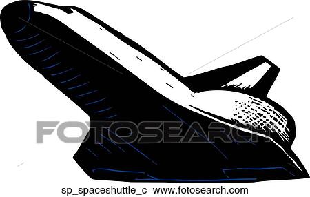 Space Shuttle View Large Clip Art Graphic Clipart - Space Shuttle. Fotosearch