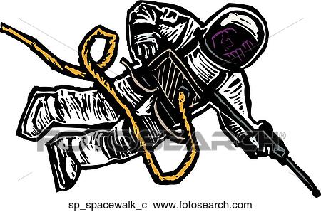 Space Walk View Large Clip Art Graphic Clipart - Space Walk. Fotosearch