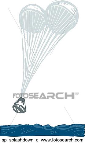 Clipart - Splashdown. Fotosearch