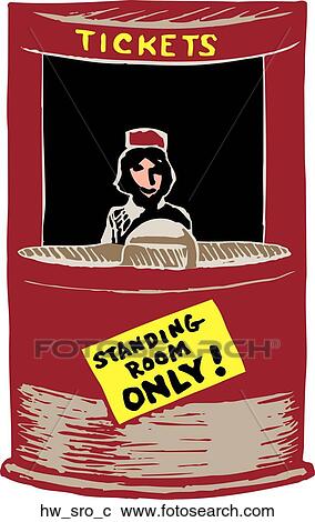 Clipart - standing room only. Fotosearch
