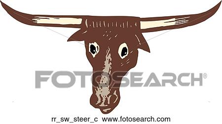 steer View Large Clip Art Graphic Clipart - steer. Fotosearch