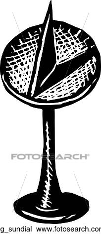 Sun Dial View Large Clip Art Graphic Clipart - Sun Dial. Fotosearch