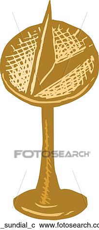 Clipart - Sun Dial. Fotosearch