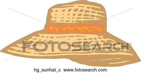 Clipart - Sun Hat. Fotosearch