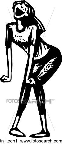 Teen 1 View Large Clip Art Graphic Clipart - Teen 1. Fotosearch