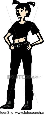 Clipart - Teen 3. Fotosearch