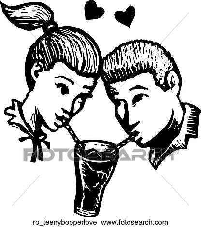 Teenybopper Love View Large Clip Art Graphic Clipart - Teenybopper Love. Fotosearch