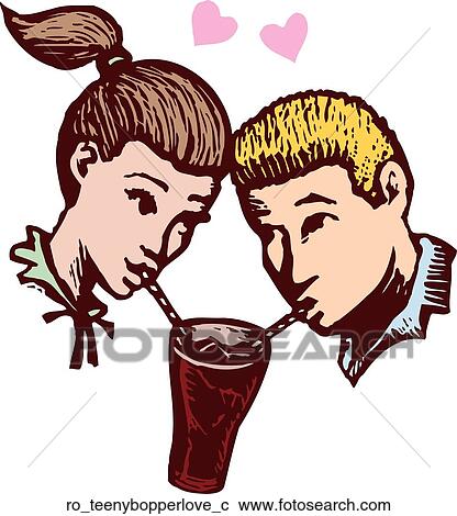 Teenybopper Love View Large Clip Art Graphic Clipart - Teenybopper Love. Fotosearch