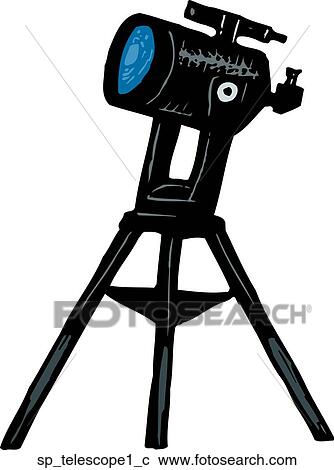 Telescope 1 View Large Clip Art Graphic Clipart - Telescope 1. Fotosearch