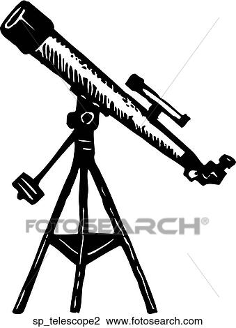 Telescope 2 View Large Clip Art Graphic Clipart - Telescope 2. Fotosearch