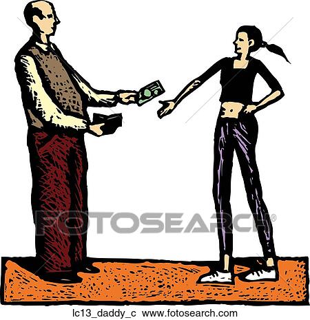 Clipart - Thanks Daddy. Fotosearch