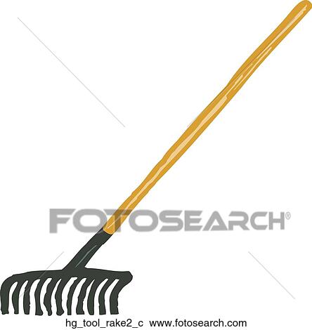 Tool - Rake 2 View Large Clip Art Graphic Clipart - Tool - Rake 2. Fotosearch