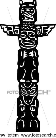 Clipart - totem. Fotosearch