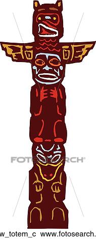 Clipart - totem. Fotosearch