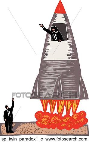 Clipart - Twin Paradox 1. Fotosearch